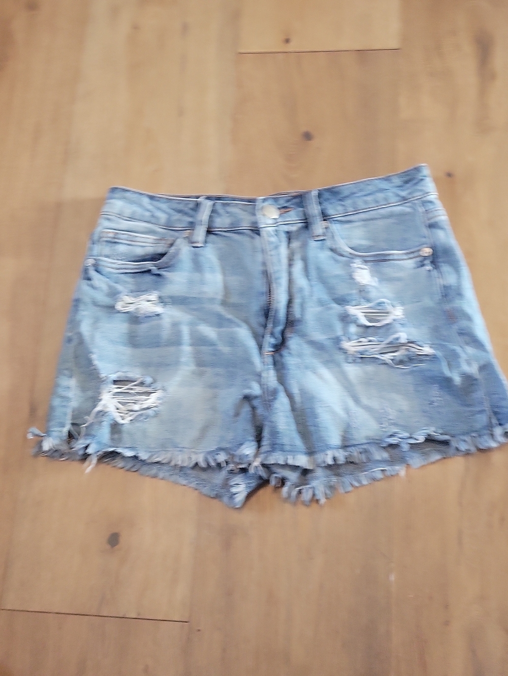 Joe's Jeans Distressed Light Blue Denim Cutoff Shorts Size 27
